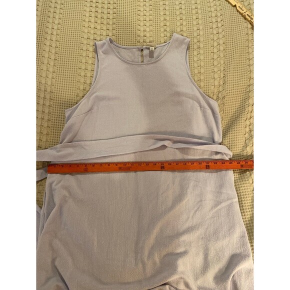 A New Day Dress Plus Size XXL 2X Lavender Purple Sleeveless Shift Belted MIDI - Picture 11 of 12